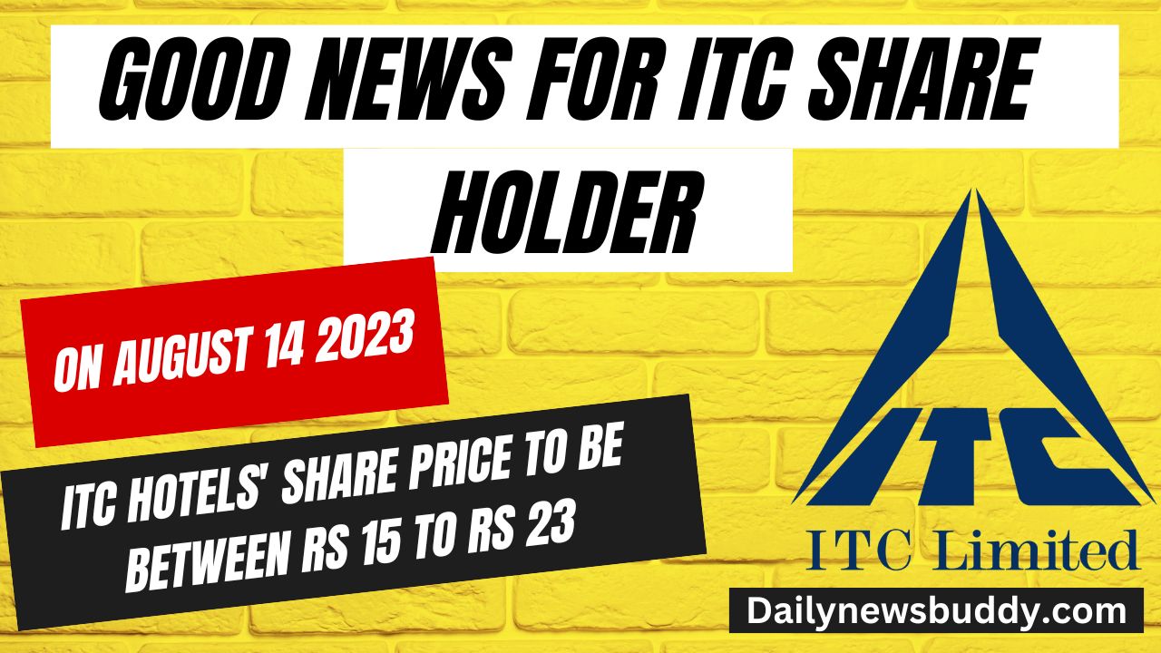 GOOD News for ITC Share Holder ITC limited Demerging on August 14