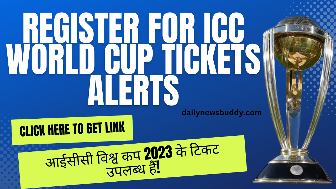 Register Now for ICC Men's Cricket World Cup 2023 Tickets